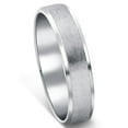 thumbnail image 4 of Pompeii Mens 5mm 10K White Gold Brushed Wedding Band (,), 4 of 6