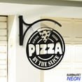 thumbnail image 3 of Handmadetneonsign Pizza Hanging Sign, Pizza Restaurant Outdoor Hanging Sign, Metal Business Sign 95640, 3 of 5