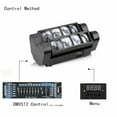 thumbnail image 6 of 90W 8 LEDs Spider Moving Head Stage Lighting, DMX Disco Party DJ Light with Dynamic Effects, for Home Parties, Discos, and Night Clubs, 6 of 10