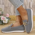 thumbnail image 5 of Women's Casual Loafers Comfortable Orthopedic Sneakers for Women Business Non-Slip Walking Fashion Retro Lightweight Penny Work Flats Loafer Slip On Shoes, 5 of 7
