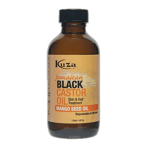 Kuza Jamaican Black Castor Oil for Skin and Hair Treatment, Mango Seed, 4 Oz, 3 Pack