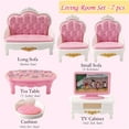 thumbnail image 4 of Dollhouse Furniture Set, 32 Pcs Miniature Doll House Accessories , for Kitchen Bedroom Living Room Bathroom, Toy for Ages 3+ Boys Girls, Gift for Kids,B set, 4 of 15