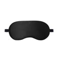 thumbnail image 1 of NegroMáscara para dormirMáscara de nocheSedaSeda naturalBlackoutUltrasuaveMáscara de viajeMáscara de ojos ergonómica para dormir con tapones para los oídos y correa ajustable, 1 of 5