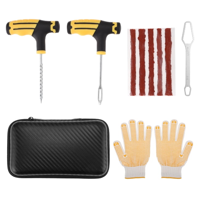 Kit de Reparación de Neumáticos de 11 Piezas para Jeep, Auto, RV, SUV, UTV, Camión, Motocicleta, Tractor