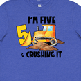 thumbnail image 4 of Inktastic I'm 5 and Crushing It Construction 5th Birthday Youth T-Shirt, 4 of 5