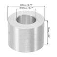 thumbnail image 2 of M10 Aluminum Spacers, 12 Pcs Metal Spacers Aluminum 10.5mm ID x 20mm OD x 15mm L Aluminum Spacer Screw Standoff Round for 3/8 or M10 Screw Bolts, 2 of 5