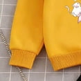 thumbnail image 6 of TOWED22 Toddler Baby Girl Clothes Fall Outfits Long Sleeve Sweatshirt Tops + Pants Set 2 Piece Outfits for Girls,Yellow,4-5 Y, 6 of 8