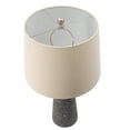 thumbnail image 2 of A&B Home Speckled Cone Table Lamp with A-Line Drum Fabric Shade - Black Finish - Beige Shade, 2 of 6