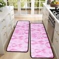 thumbnail image 4 of Kitchen Rugs Sets Of 2,Pink Breast Cancer Anti Fatigue Kitchen Mat Rugs Non Slip Washable,Decorative Kitchen Floor Mats for Kitchen,Sink,Laundry,17"x47"+17"x47", 4 of 5