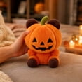 thumbnail image 5 of Halloween PUMPKIN PLUSH Stuffed Toy with Jack-o'-Lantern , Soft Orange Cuddly Halloween Decor for , Party Table, Bedroom, Seasonal Display or Gift, 5 of 7