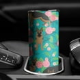 thumbnail image 3 of 20oz German Shepherd Dog and Flower Skinny Tumblers Stainless Steel Tumbler with Lid and Straw,Vacuum Insulated Double Wall Travel Tumbler Cups with Cleaning Brush for Coffee,Tea, 3 of 6