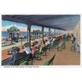 thumbnail image 2 of Art.com Hampton Beach, NH, Listening to the Band on the Casino Veranda Scene Art Print by Lantern Press, 24" x 16", 2 of 4