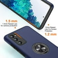 thumbnail image 3 of for Samsung Galaxy S20 FE Case, Samsung S20 FE 5G Case with Rotating Kickstand, Heavy Duty Shockproof Slim Case for Galaxy S20 FE 5G, Blue, 3 of 13
