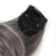 thumbnail image 2 of Lot de 5 extensions de cheveux longs et bouclés pour femmes et filles, élégantes, mèches colorées, avec clip, gris, 2 of 4