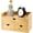3 drawers with shelf, variant on Bamboo Desk Organizer with Drawers, Countertop Makeup Storage Box, 2 Drawer Tabletop Organizer for Office and Bathroom Supplies