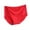Red, variant on Kmdttou Womens Underwear Breathable Wicking Solid Lace Plus Size High Waist Leak Proof Crotch Shorts Underwear Panties (Available in Plus Size)