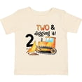 thumbnail image 3 of Inktastic Two and Digging It Bulldozer 2nd Birthday Boys or Girls Baby T-Shirt, 3 of 5