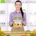 thumbnail image 6 of 1400ml Clear Glass Saucepan with Lid, Heat Resistant Stovetop Cooking Pot, Transparent Soup Pot for Gas and Electric Stoves, 6 of 6