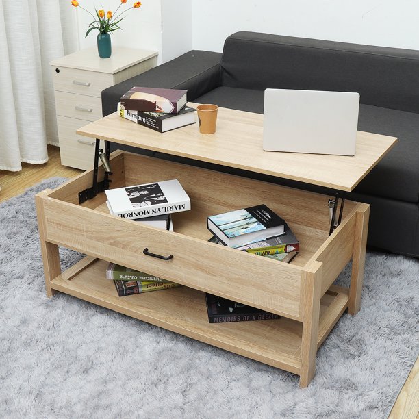 Lift Top Coffee Table With Storage Big Modern Coffee Table Tea Tables Hidden Storage Lift Tablestop Folding Rectangle Furniture Shelf Walmart Com Walmart Com