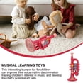 thumbnail image 4 of EXHUMKY 1Set Kids Trumpet Musical Toy ABS Pink for Lung Capacity Exercise in Children's Room, 4 of 5