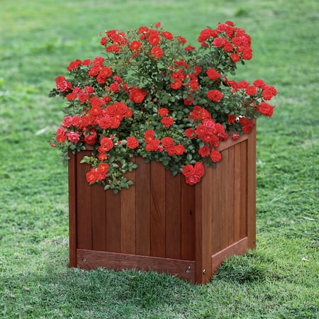 - Furinno Tioman Teak Hardwood Flower Box