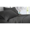 thumbnail image 3 of Alaska King Size - 4 Piece Luxury Sheet Set - 600 Thread Count - 100% Egyptian Cotton -22" Deep Pocket - Dark Grey Solid., 3 of 6
