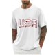 thumbnail image 2 of Tops para hombre, blusas y camisas de cuello redondo y manga corta para hombre, blusas casuales de moda con cuello redondo y estampado para hombre, blusas de poliéster para hombre., 2 of 5