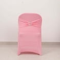 thumbnail image 4 of Efavormart Pink Spandex Folding Slip On Chair Cover with Silver Rhinestone Buckled Sash Band, Stretch Fitted Chair Cover, 4 of 10