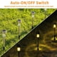 thumbnail image 5 of Luces solares para caminos, paquete de 12, acero inoxidable IP44, impermeables, encendido/apagado automático, luces solares LED para exteriores para paisajes, 5 of 7