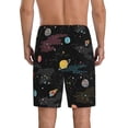 thumbnail image 3 of Easygdp Galaxy Men's Short Pajama Pants, Sleep Shorts, Household Pants, Casual Pants with Pockets - X-Large, 3 of 9