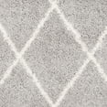 thumbnail image 3 of SAFAVIEH Fontana Catrina Geometric Plush Shag Area Rug, Grey/Cream, 4' x 6', 3 of 10