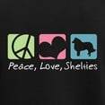 thumbnail image 3 of CafePress - Peace, Love, Shelties Women's Dark Pajamas - Women's Short Sleeve Print T-Shirt and Pants Dark Cotton Pajama Set, 3 of 7