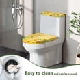 thumbnail image 5 of HELLHERO Fashion for Bathroom Fits All Toilet Shapes Toilet Cover Set Soft Adjustable Non-Slip Yellow Pattern, 5 of 6