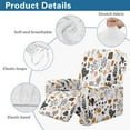 thumbnail image 5 of FKELYI Art Boho Leaf Stone Print Recliner Chair Slipcover 4 Pcs Covers for Reclinging Armchair Non-Slip Breathable Fitted Sofa Couch Covers Furniture Decor Protector, 5 of 7