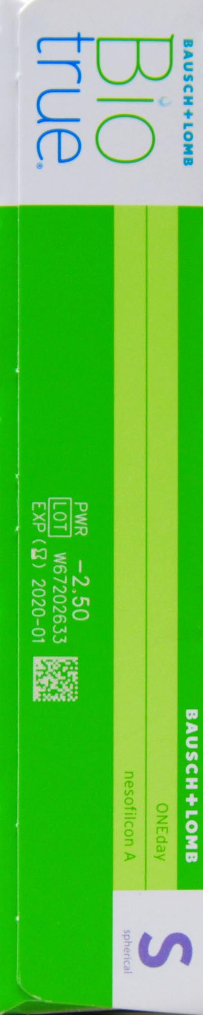 -2.50 BIOTRUE 1 DAY, Contact Lenses