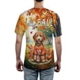 thumbnail image 5 of Hello Fall Goldendoodle Football Welcome Autumn with Leaves Pumpkins All Over Print 3D Shirt Unisex Merch Doodle Dog Lover Gifts Idea - 00012, 5 of 6