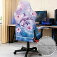 thumbnail image 4 of Xixirimido Gaming Chair Seat Cover Breathable Game Chair Slipcovers with Armrest Covers Non-slip Covers for Swivel Gaming Armchair, Dolphins Hibiscus Floral, 4 of 8