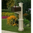 Mayne Single Mailbox Post Mount White Polyethylene Mailbox Post