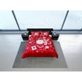 thumbnail image 4 of Navidad Juego de Funda Nórdica y Almohadas de Navidad Ropa de Cama Roja Funda de edredón, 4 of 4