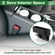 thumbnail image 4 of Organizador de relleno de espacio entre asientos de automóvil universal Unique Bargains con portavasos, organizador de espacio entre asientos, accesorios de almacenamiento para automóvil, cuero, negro, 4 of 6