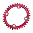 thumbnail image 2 of Greeniant ancho estrecho ovalado 38T para bicicleta 104BCD platos y bielas para bicicleta de montaña Ciclismo Rojo 38T, 2 of 6
