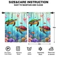thumbnail image 2 of Blackout Kids Curtains,Sea Turtle Sjellyfish Childrens Insulated Curtains Set Of 2,Bedroom Essentials,Toddler Room Decor 42x54in(106x137cm), 2 of 4