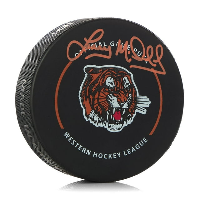 Lanny McDonald Rondelle Officielle de Match des Tigers « Medicine Hat » Signée
