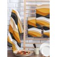 thumbnail image 2 of Orange Gray Ombre Kitchen Dish Towels for Drying Dishes Set of 4, Modern Geometric Moire Abstract Art Waffle Weave Microfiber Hand Tea Bathroom Towels Quick Dry & Absorbent Towel 15.7x23.6, 2 of 7