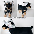 thumbnail image 5 of Harikaji Small Dog Round Hat, Pet Caps with Ear Hole, Brim Bucket Cat Hat Outdoor Sun Protection Neck Strap Adjustable for Small Medium Puppy Doggy Cats Mahjong S, 5 of 5