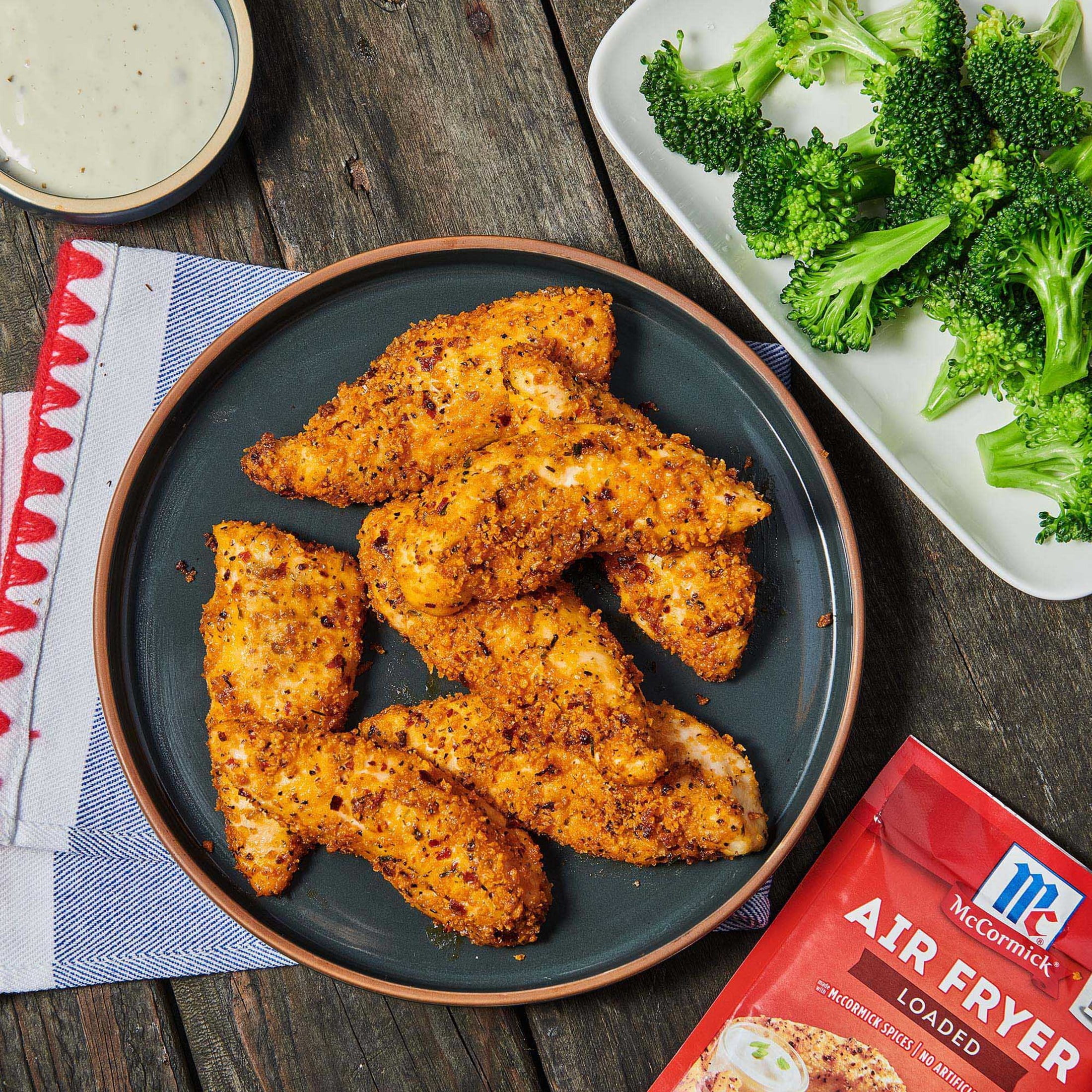 (2 pack) McCormick Air Fryer Loaded Seasoning Mix, 1.25 oz Packet