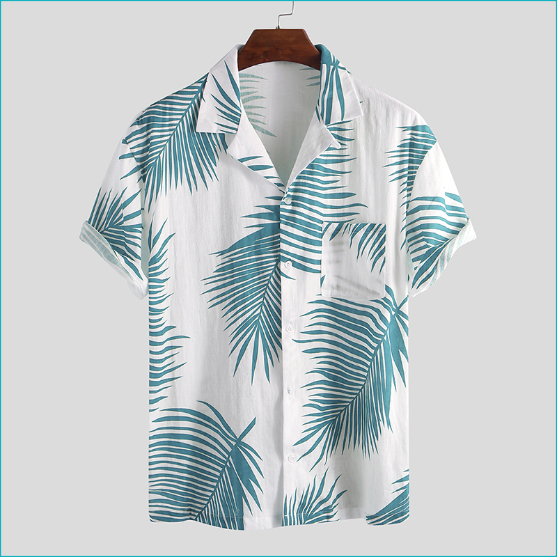 ChArmkpR Mens Short Sleeve Printed 