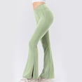 thumbnail image 4 of JMKQLZ Fashionable Women's Solid Color High Waisted Flared Pants With Raised Hips And Wide Legs, 4 of 6