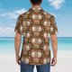 thumbnail image 4 of Balery Beautiful Owl Camisas hawaianas de manga corta para hombre, camisas playeras de corte holgado, camisas de vacaciones con botones,XX-Large, 4 of 7
