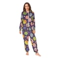 thumbnail image 2 of FORMRS Onesies Pajama for Adults Unisex Hoodie Winter Jumpsuit One Piece Sleepwear, Sizes S-2XL, Galactic Candy, 2 of 7